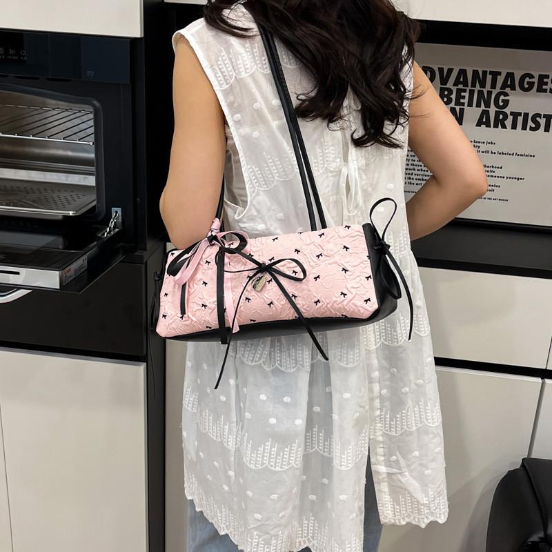 Boxford Cloth Girl Shoulder Bag With Bow For Summer Casual Daily Use