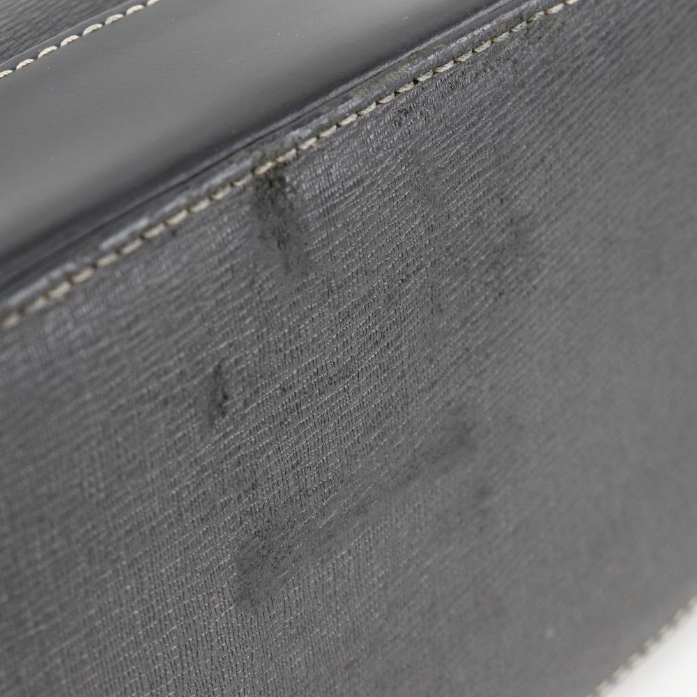 BURBERRY With Logo Handbag shadow horse Tote Bag black Calfskin Women Used