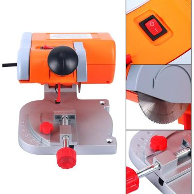 Mini piła stołowa do cięcia pod kątem 110V do cięcia drewna, plastiku, metalu, na blat warsztatowy, DIY - Tarcza 2", Głębokość cięcia 1/2"