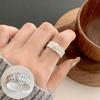 VENTFILLE 925 Sterling Rings for Women Fashion Geometric Handmade Irregular Line Ring Party Birthday Gift Dropshipping