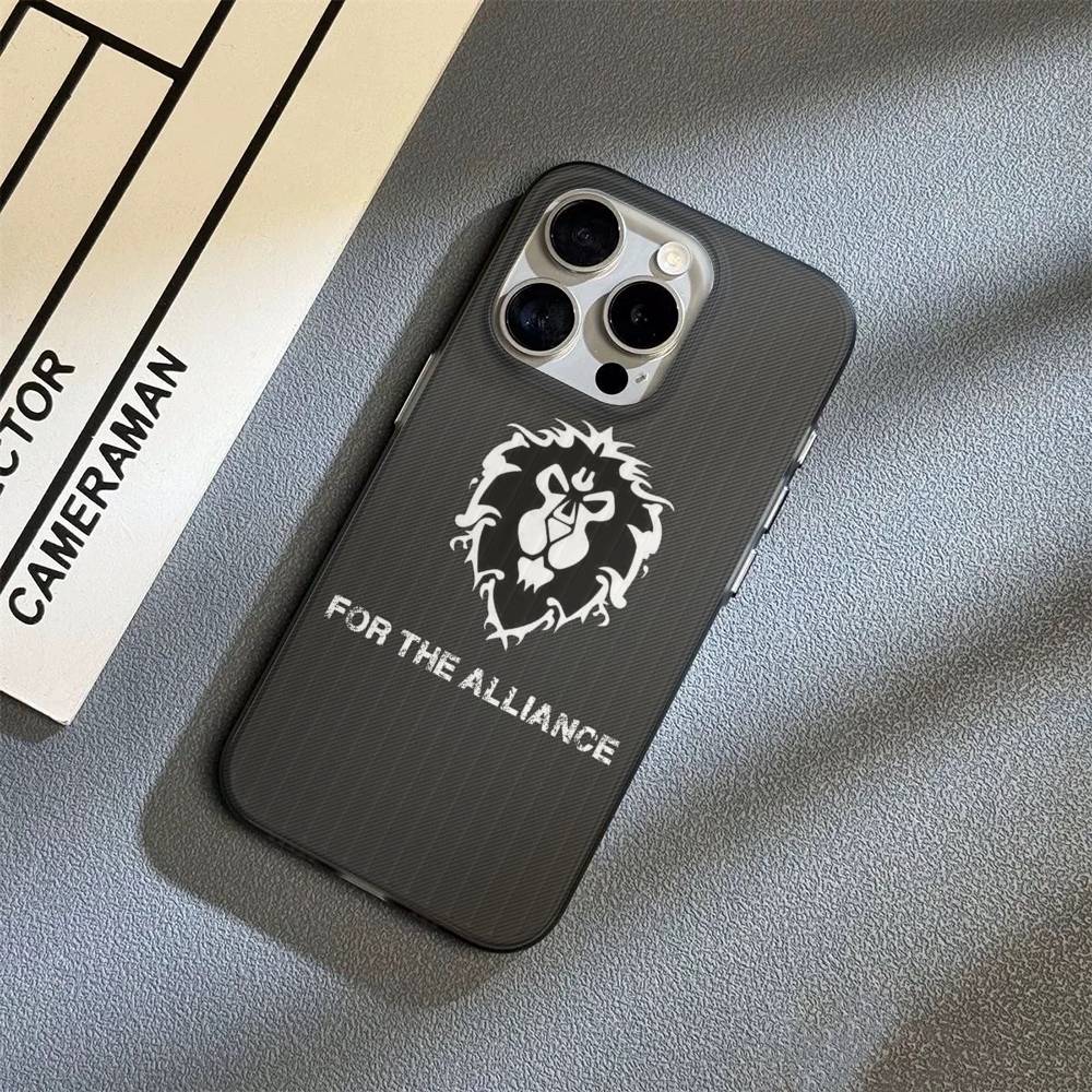 Game World Of Warcraft For IPhone 17 16 15 Plus Pro Max 12 14 Plus 11 13 Wave Corrugated Stripe Funda Phone Cover