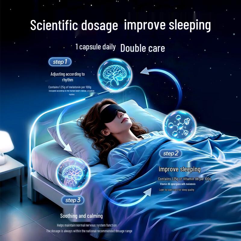 Tasly Melatonin & Vitamin B6 Capsules