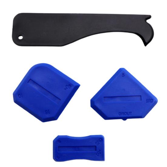 Glue Scraper Metal Spatula Head High Hardness Wear-Resistant Detachable Rubber Head Flexible Replacement 3-in-1 Shovel Scraper Angle Tool