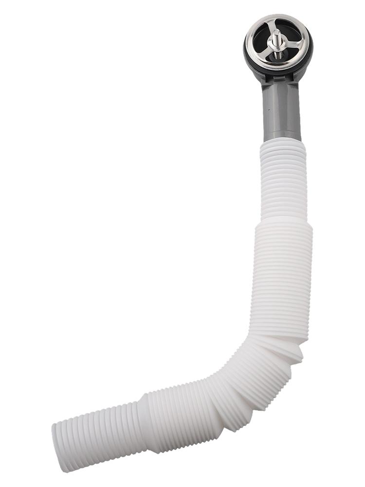 Sleek White and Gray Options Available In Adjustable Sink Overflow Pipes