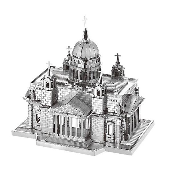 

3D металлическая модель комплекта Исаковского собора, модель сборки здания, сделай сам, 3D модель лазерной резки, игрушки-головоломки Issakiv Cathedral