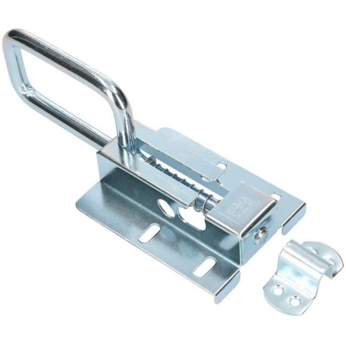 Porte coulissante KOTARBAU Porte coulissante serrure de porte coulissante, acier galvanisé, 120 - 12 mm, argent