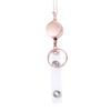 Waterproof Name Card Keychain Retractable Badge Reel Lanyard DIY Beaded Lanyard Badge Holder Necklace with ID Card Holders