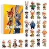 Christmas Zootopia Nick Judy Comes Advent Calendar 24 Days Christmas Countdown Calendar Blind Box Christmas Tree Decor Pendant
