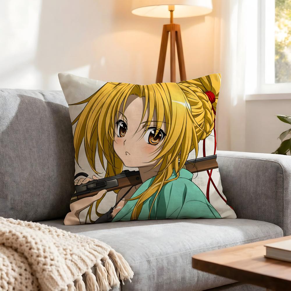 The Ambition Of Oda Nobuna Cushion Cover 1Pcs Decorative Covers Soft Cushion Case For Sofa Couch Decor 40X40 45X45 Pillowcases