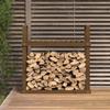 Support à bûches - Marron miel - Bois de pin - 110x35x108,5 cm - Montage facile - Rectangulaire