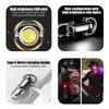 Mini Flashlight Rechargeable LED Keychain Flashlight 3-in-1 Waterproof Keychain Flashlight with Multiple Lighting Modes for Camping Daily Use