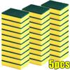 50/2Pcs Kitchen Dishwashing Soft Sponge Absorbent Clean Rub Pot Rust Scouring Pad Removing Kits Household Cleaning Brush Sponge