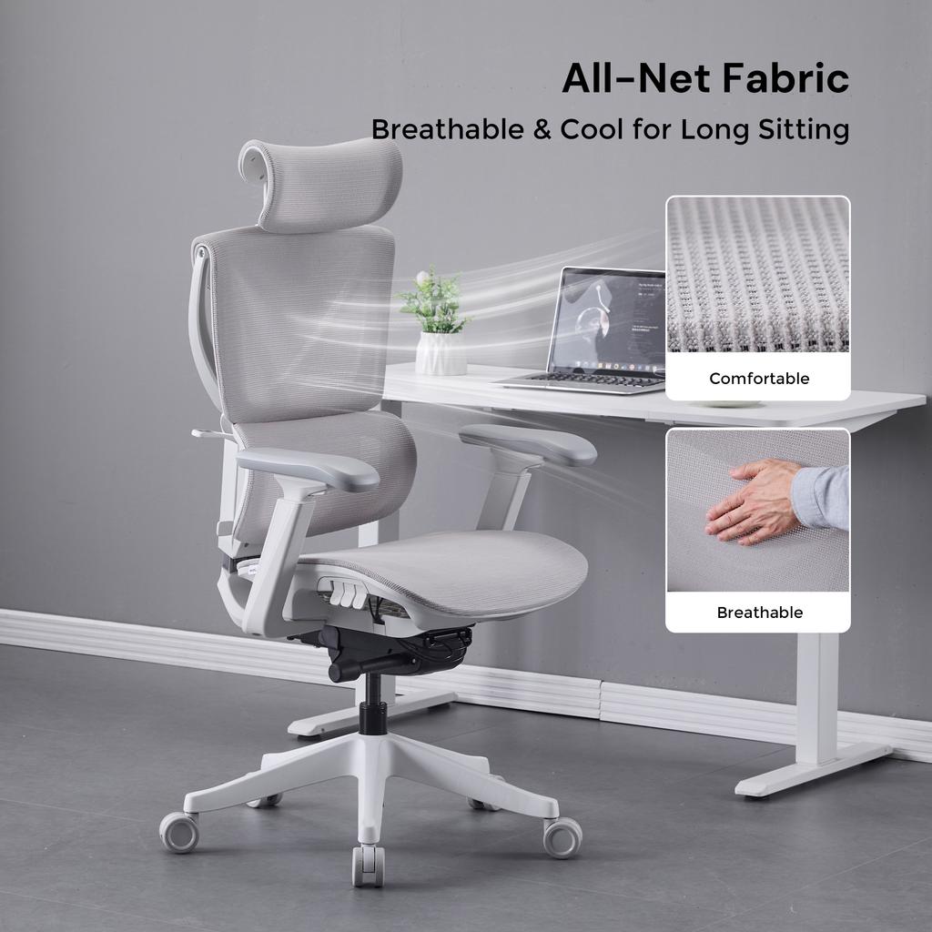 Ergonomic Office Chair with Three-button Adjustment