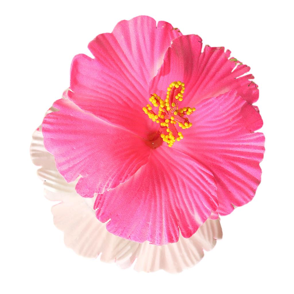 Tropical Plumeria Hibiscus Hair Clips for Women Lightweight Non Slip Grip Beach Wedding Vacation Party Hair Accessories