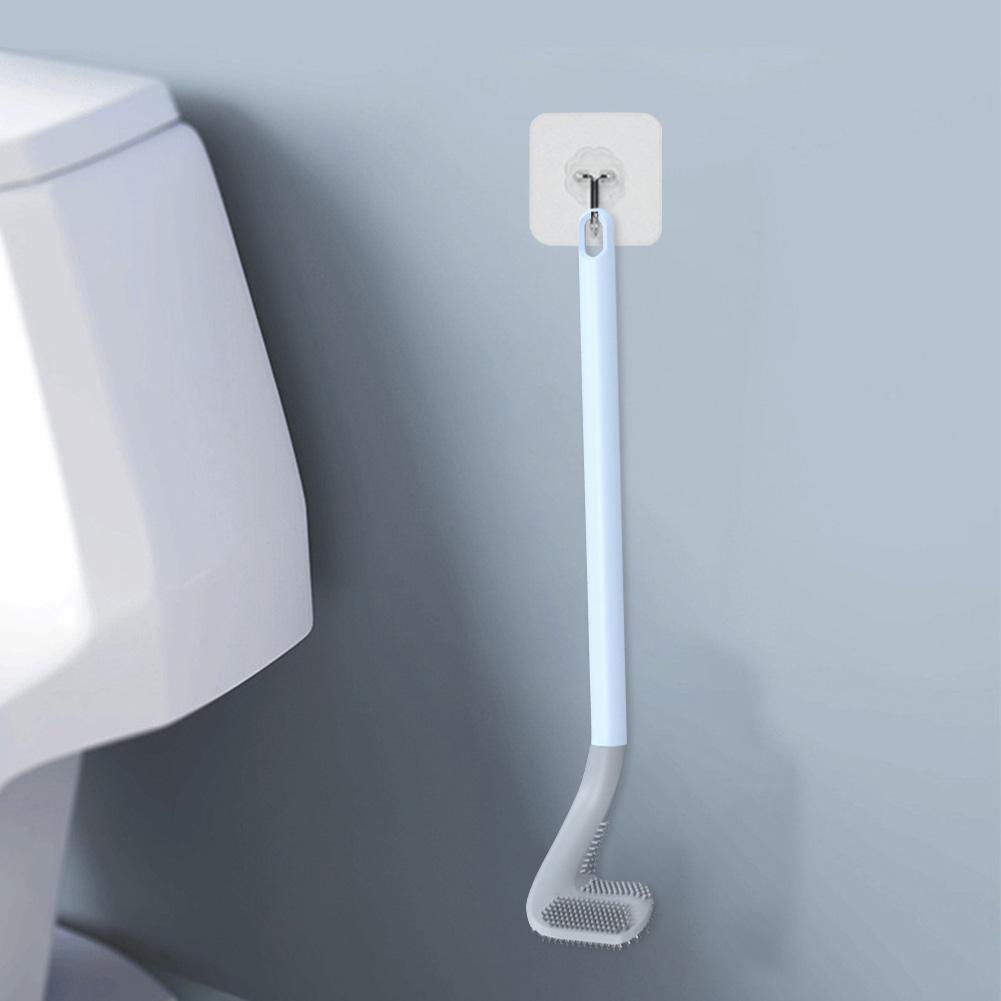 

Креативная щетка для унитаза в форме вишни, длинная ручка, щетка для унитаза, комбинированная нейлоновая мягкая щетина, инструмент для чистки ванной комнаты небесно-голубой