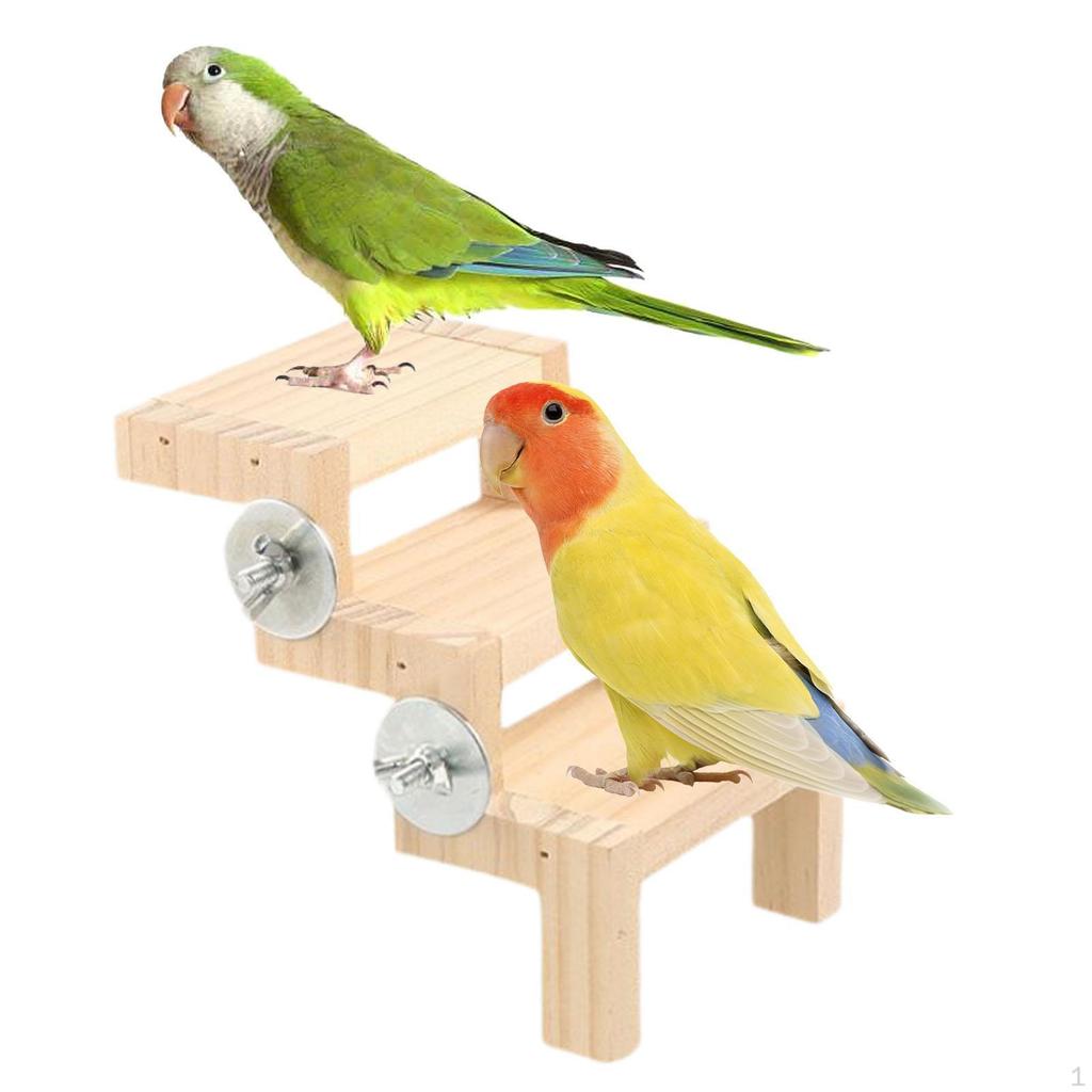 Bird Cage Climbing Ladder Perch Parrot Toy Play for Cockatiels