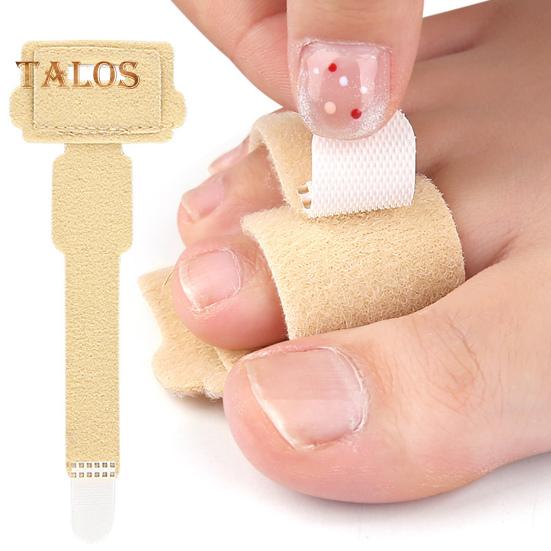 Toe Separator Bunion Corrector Big Toe Spacer Hammer Toe Straightener Fabric Lining Splint with Built-in Aluminum Plate Support for Overlapping Toes