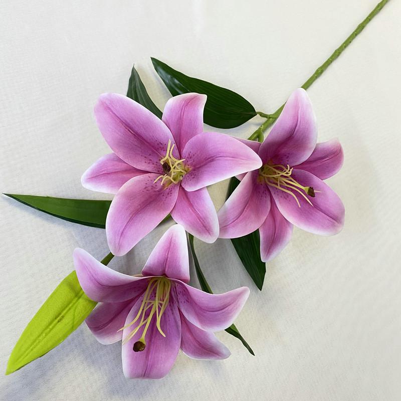 3d31w Faux Lily Flower With 3d Printing For Home Decor And Photography Props