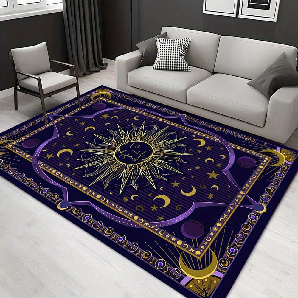

1pc 1538006155Pattern Carpet, Area Rug For Living Room Bedroom Room Bed Chair Laundry Entryway Corridor Yard Non-slip Outdoor Camping Rug Fl 60cm by 90cm