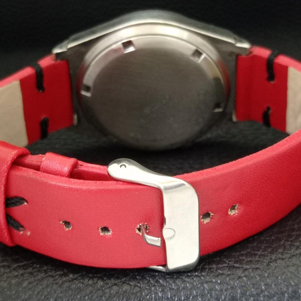 USED VINTAGE SEIKO 5 AUTOMATIC 7009A JAPAN MENS BLACK COLOR DIAL WATCH A433427-2 R116-a433427