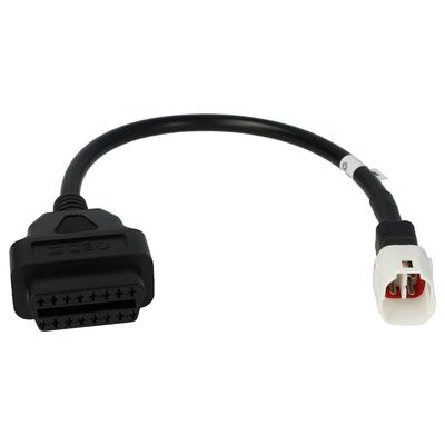 OBD2-Adapter OBD2 4-polig auf OBD2 16-polig, kompatibel mit Yamaha FZ10 (2016-2019), MT07 (2017-2018), MT09 Motorrad, Roller - 30cm