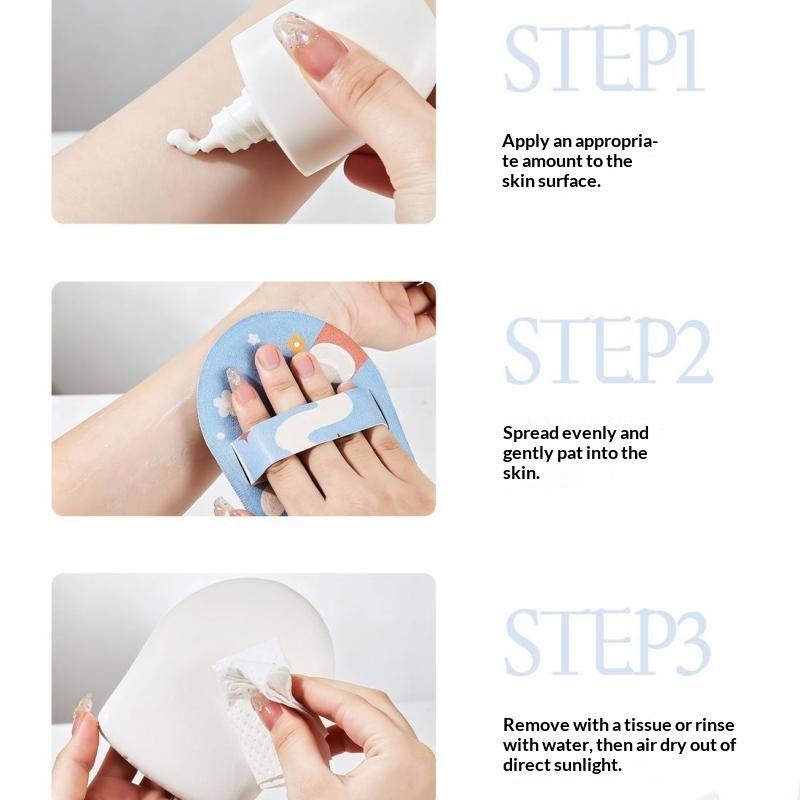 Extra Large Lotion Sunscreen Ointment Applicator Soft Leather Surface Puff Body Cleaner Shower Brush Sunscreen Applicator