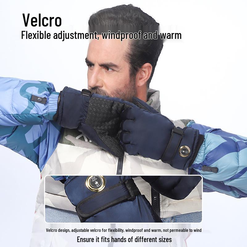 Rechargeable Heated Waterproof Gloves for Men & Women: Ideal for Motorcycling & Winter Activities