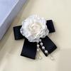 1Pc Pearl Women Rose Flower Casual Party Accessories Mother's Day Gift Botanical Pins Brooches Fabric