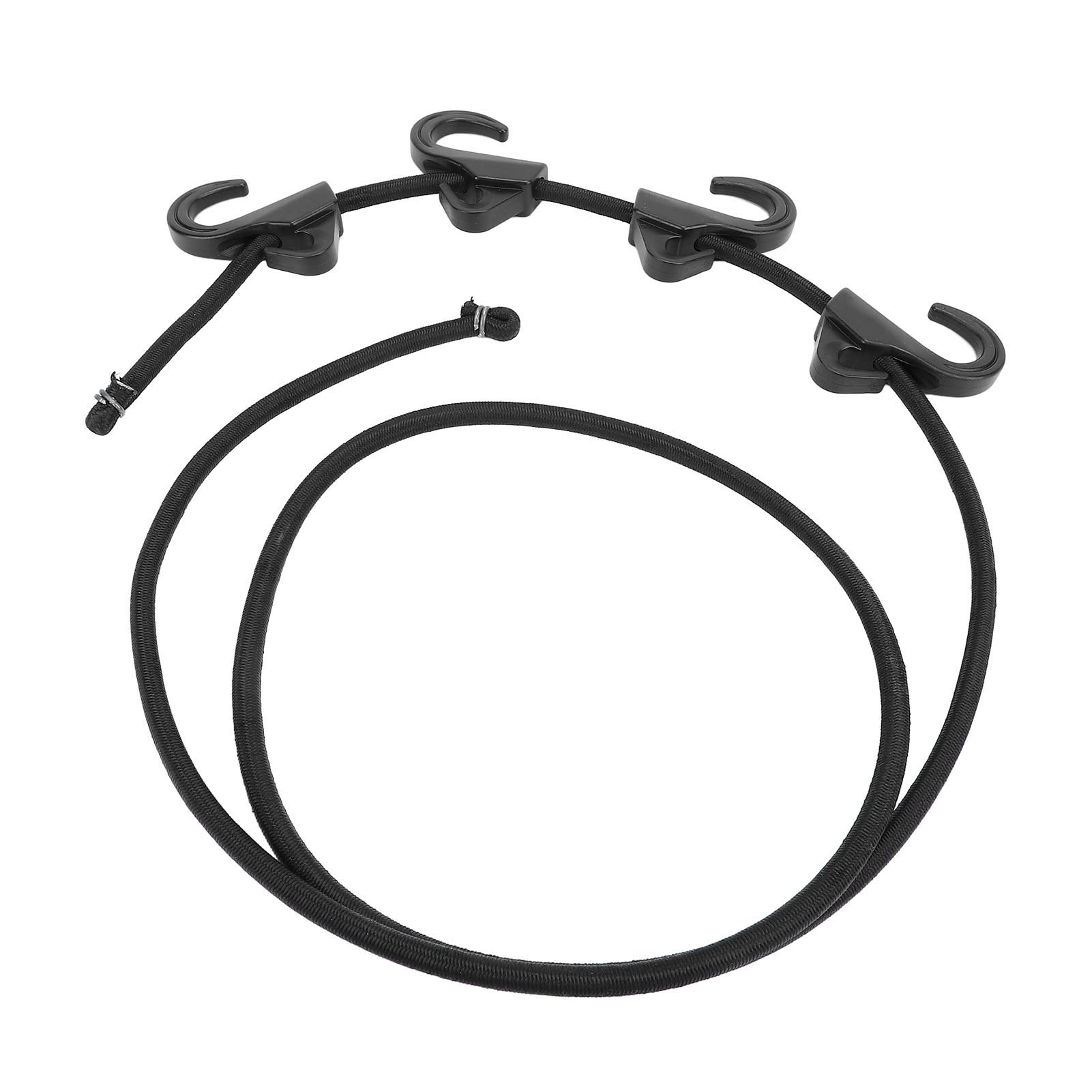 

Wagon Strap with 4 Hooks Rubber Folding Wagon Elastic Rope Beach Cart Loading Strap for Shopping Camping Garden Cart