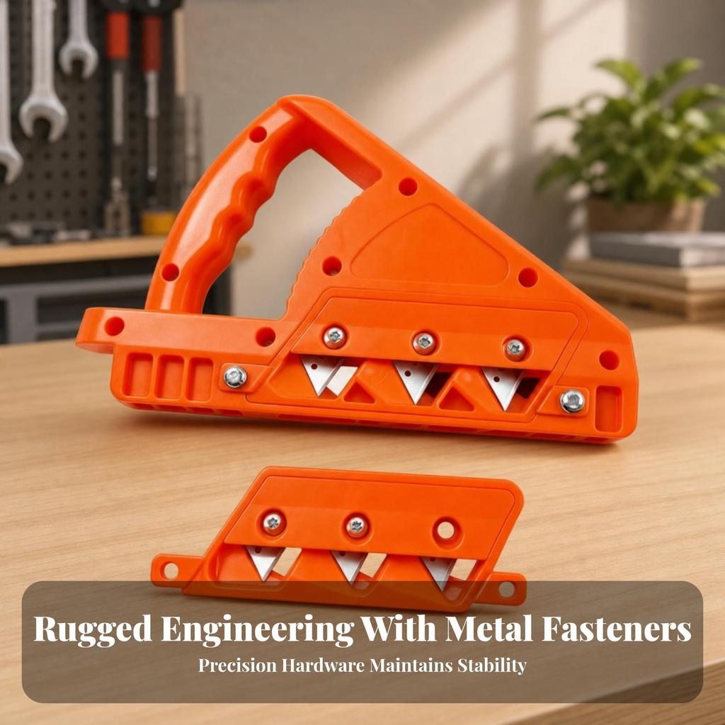 Drywall Edge Trimmer | Corner Beveling Tool with 10 inserts, Sharp, for Home Renovation