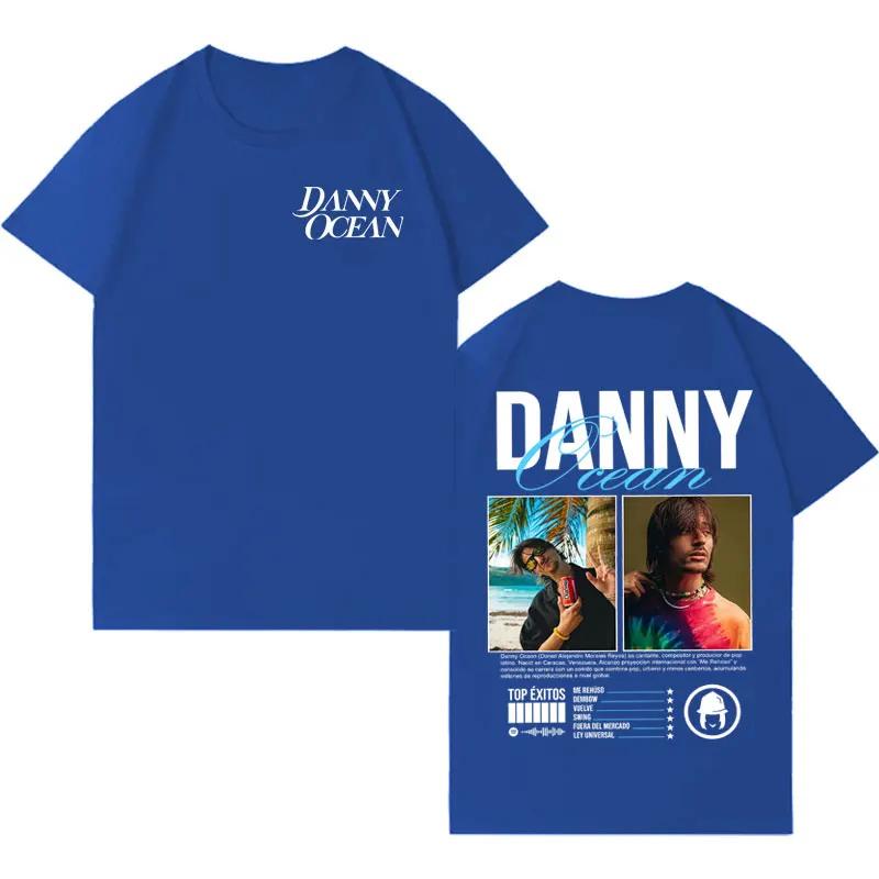 Rapper Danny Ocean Streetwear Graphic Casual Tshrit Men Aesthetic Oversized Crewneck Tshrits Teenagers