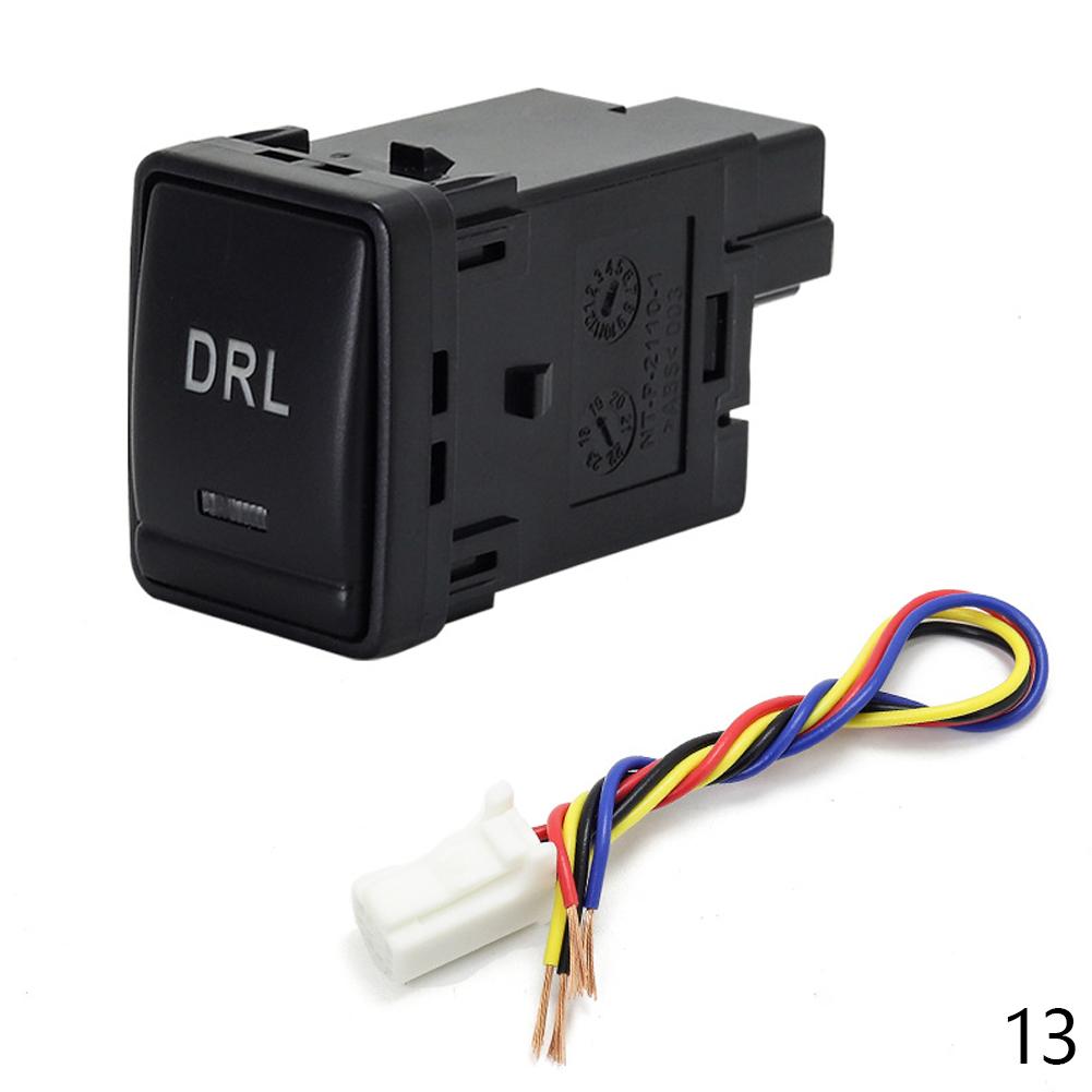 

1PC вентилятор зеркало заднего вида складное после противотуманных фар вождения регистратор радар передний противотуманный свет кнопка включения для Nissan X-TRAIL 14-20