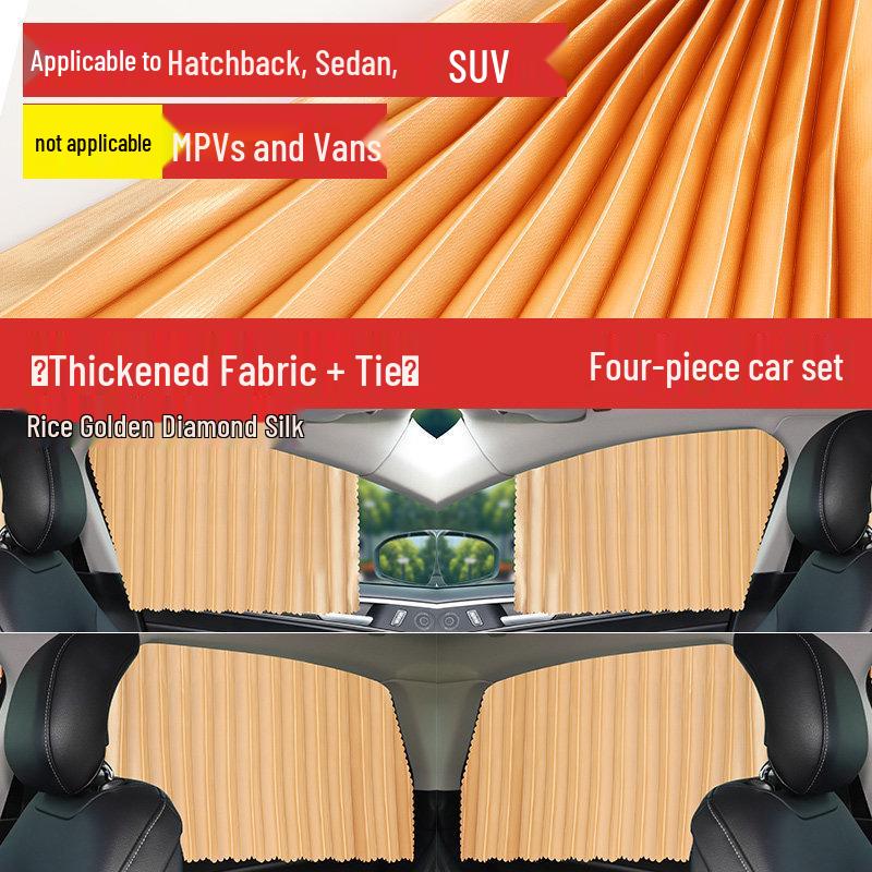 Automatic Retractable Car Sunshade Curtain for Baby Privacy - Blackout Front Windshield/Sedan Window Cover