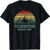 Yellowstone National Park USA Bison Buffalo Vintage T-Shirt