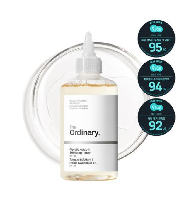 The Ordinary Glycolic Acid 7% Toner – Exfoliating & Brightening Solution 240ml