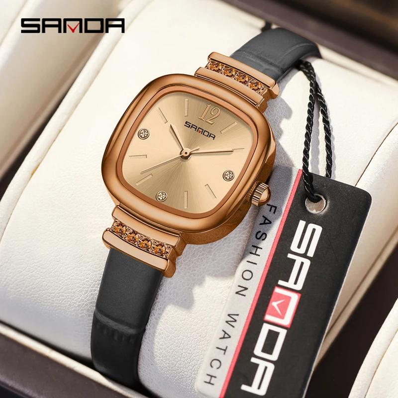 Top Brand Fashion Elegant Women's Watch Square Dial Quartz Watch Luxury Waterproof Ladies Wristwatch Reloj Girlfriend Gift