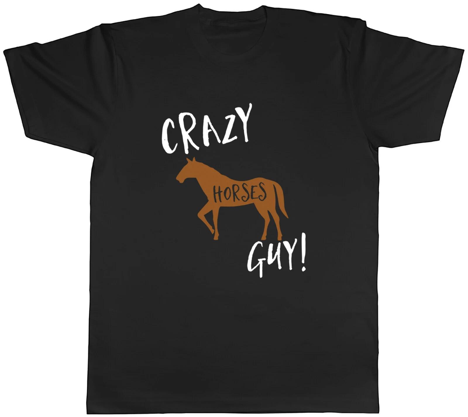 Crazy Horse Guy Mens Unisex T-Shirt Tee S