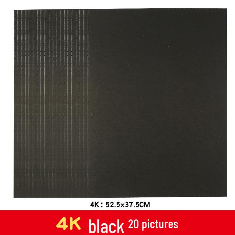 A4 Black & White Thickened Cardstock for Student & Kinder Crafts, 8K/4K/A3 Drawing Paper