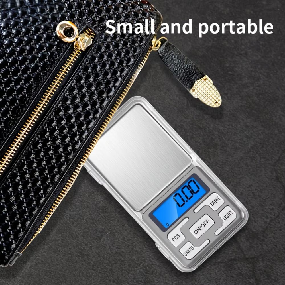 High Precision Mini Pocket Scale 500g/0.01g, Portable Digital Jewelry Scale, Accurate Small LCD Weighing Device for Easy Carry