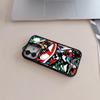 Trendy shoe patterns Acrylic hard shell For iPhone 17pro 15 Pro Max 11 12 13pro Multi functional lens phone holder phone case