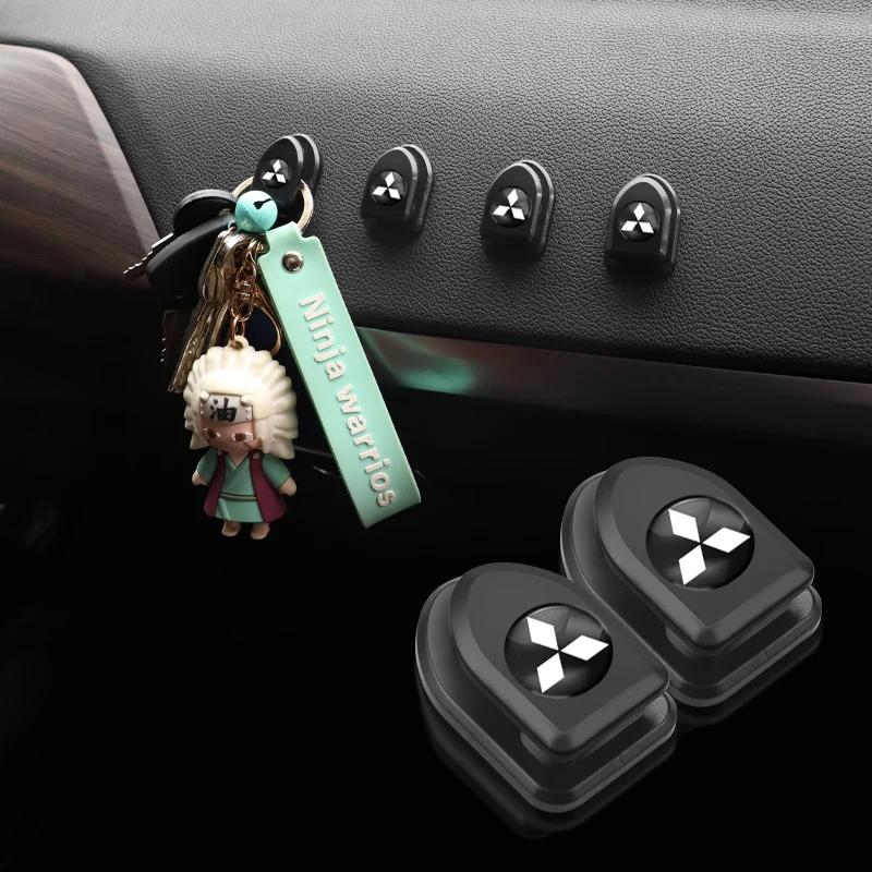 Car Hook Seat Back Hanger Holder Stickers for Mitsubishi Lancer 9 10 ASX L200 Colt Pajero Outlander Eclipse Galant Montero EVO