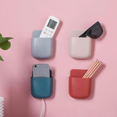 Creative Remote Control Storage Box Hole Free Household Goods Living Room Bedroom Mobile Phone Shelf Remote Control Storage Rack