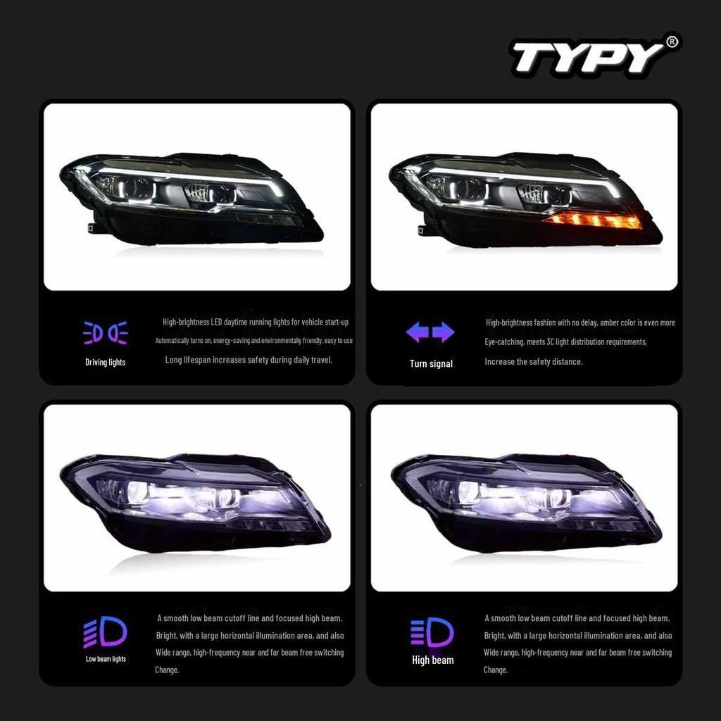 Volkswagen Lavida 18-22 LED Headlight Assembly with DRL & Sequential Turn Signals