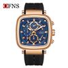 OFNS 1208 Casual Men's Quartz Watch Waterproof Sports Luminous Calendar Silicone Strap Chronograph Clock Fashion Watches for Man