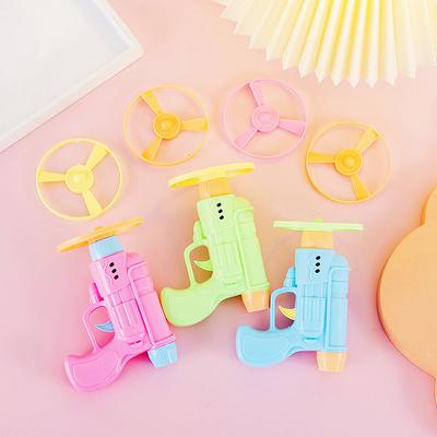 6 Pièces Catapulte Libellule en Bambou Soucoupe Volante Gyro Pistolet Jouets d'Extérieur pour Enfants Cadeaux de Fête d'Anniversaire Remplisseurs de Piniata Jouet Sac de Friandises