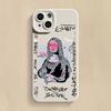 Graffiti Great Art Aesthetic David Mona Lisa Soft Phone Case For iPhone 15 14 13 12 11 16 Pro Max XR X XS 7 8 15 Plus SE Cover