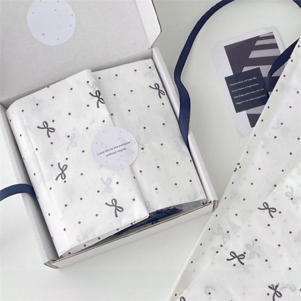 10PCS Bowknot Design Hand-Kneaded Paper Hand-rubbed Cotton Paper Gift Wrapping Paper  Festival Gift