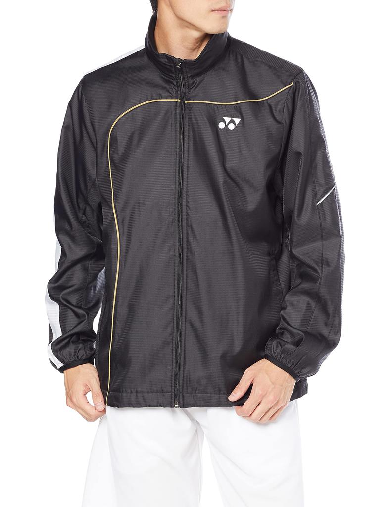 Yonex Lined Wind Warmer Tennis M Shirt, Black/Black (243)