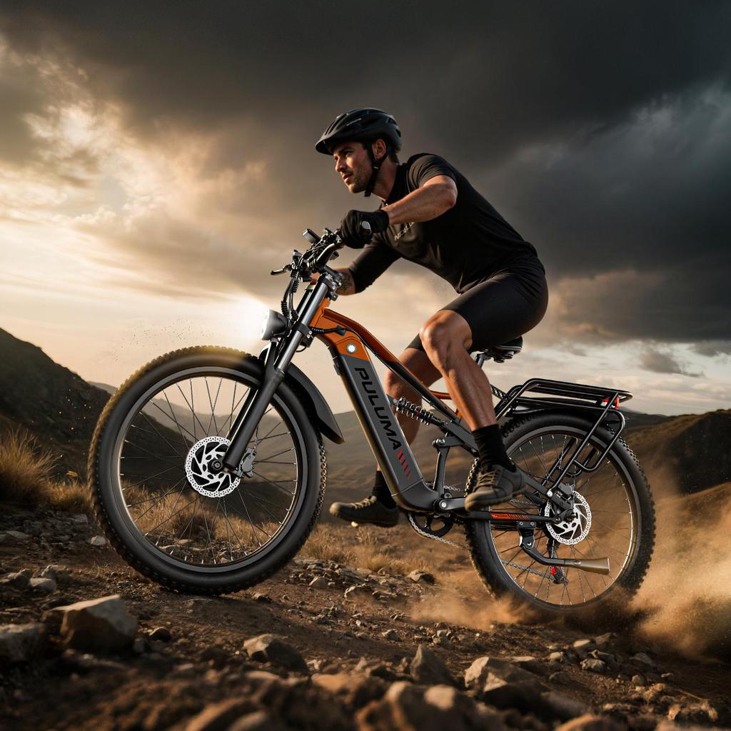 Electric Bike PULUMA PE86 Pro 26 Inch Tires 500W*2 Motor 48V20Ah Battery Torque Sensor 40km/h Max Speed 150km Max Range