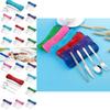 Elegant Stainless Steel Knife Fork Spoon Chopstick Travel Camping Cutlery Set With Colorful Options